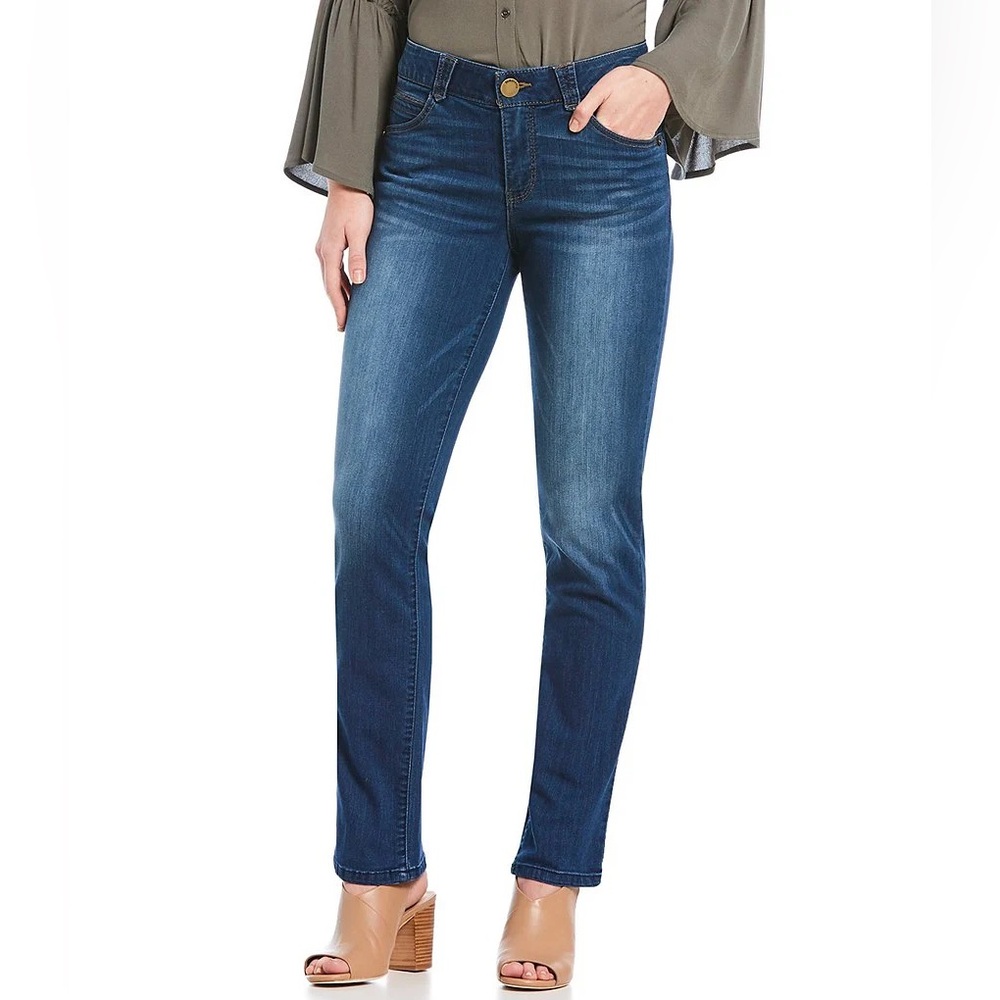 Democracy "Ab"solution Denim Patriot Straight Leg Jeans women’s Sz 16 slimming - Picture 11 of 11